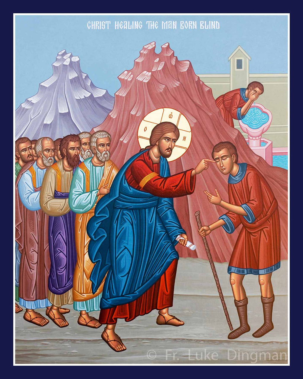 Icon Christ Healing the Man Born Blind