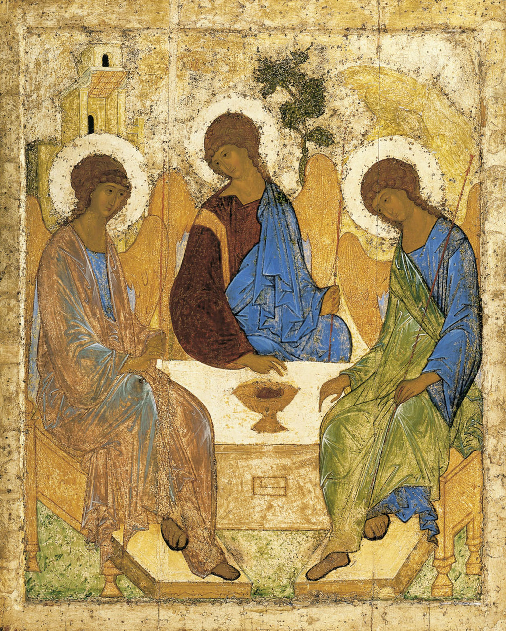 Icon Holy Trinity Angels at Mamre Andrei Rublev