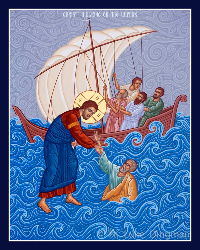Icon Christ Walking on the Water