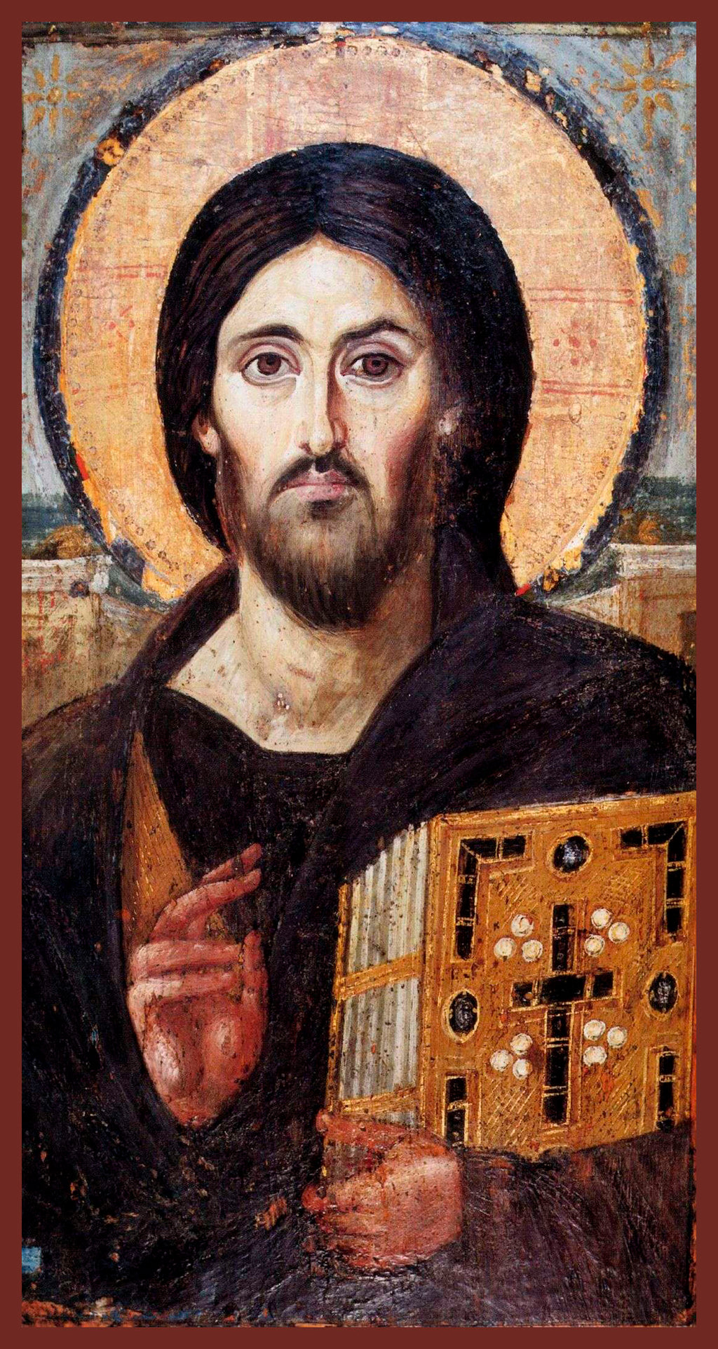 Encaustic Icon of Christ Monastery of St. Catherine Sinai Desert